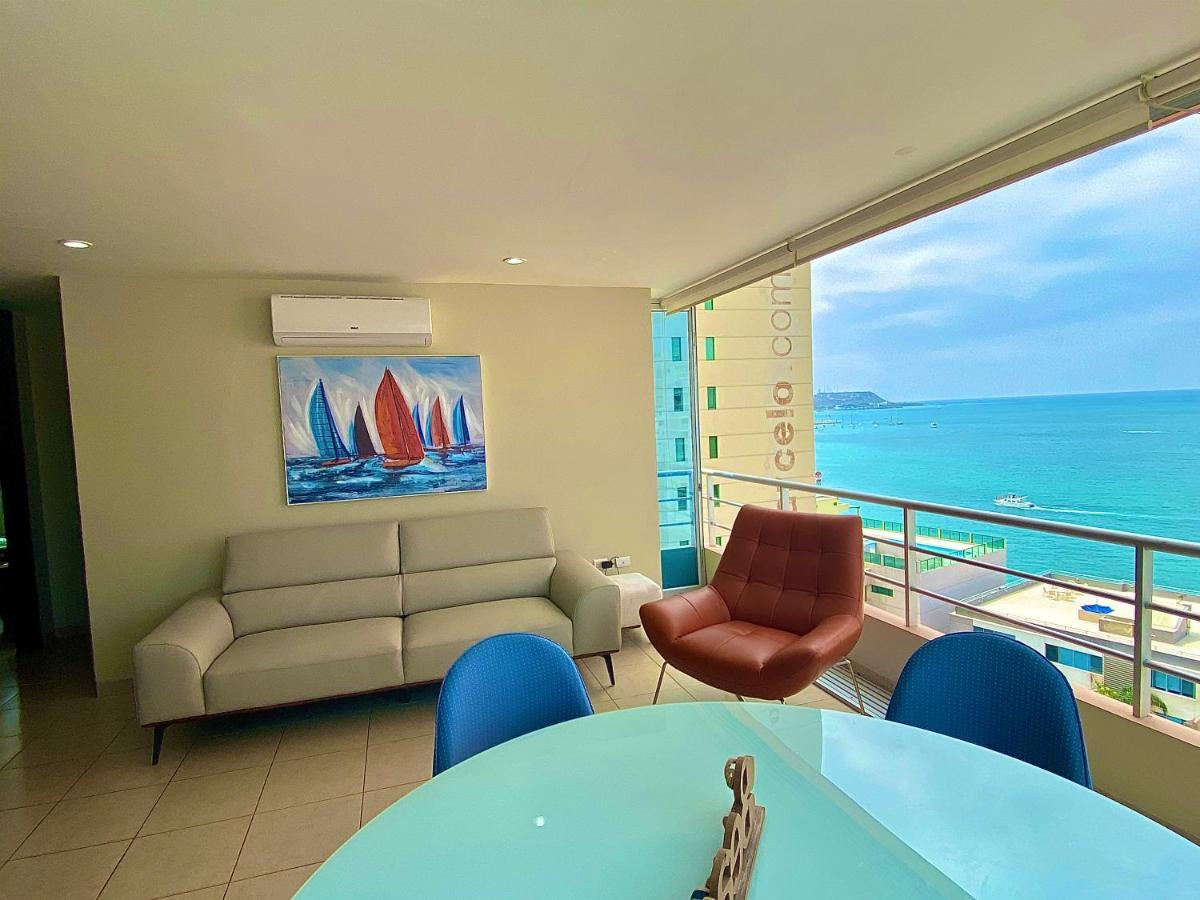 Comodo Apartamento Con Vista Al Mar. Salinas  Bagian luar foto